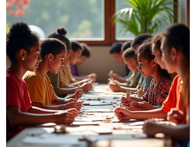 Cultural exchange at global arts workshops