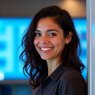 Digital arts instructor Maya Rodriguez